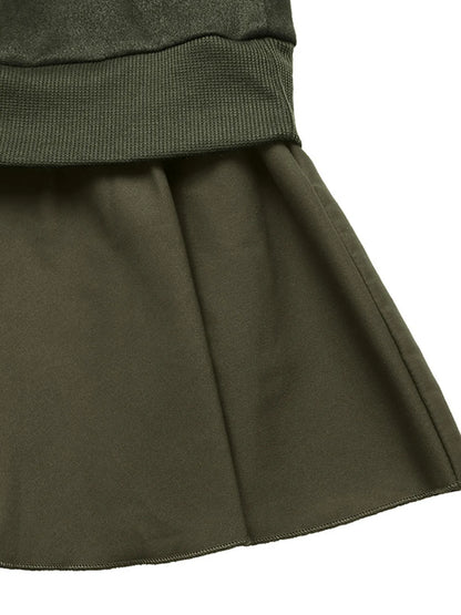 CD | Buton placket mini rochie hanorac