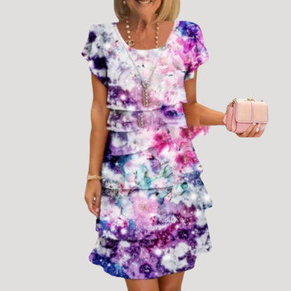 CD | femei vara rochie midi flutter mâneci casual stil de vacanță