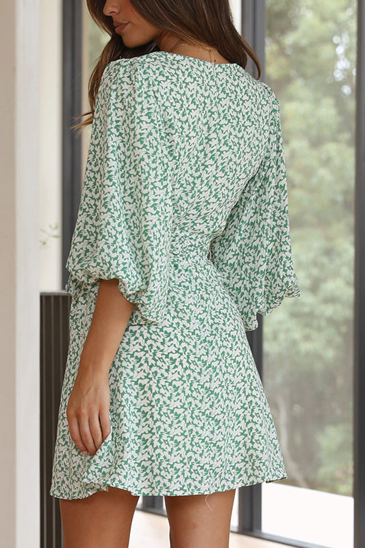 CD | Mini rochie florală Sage