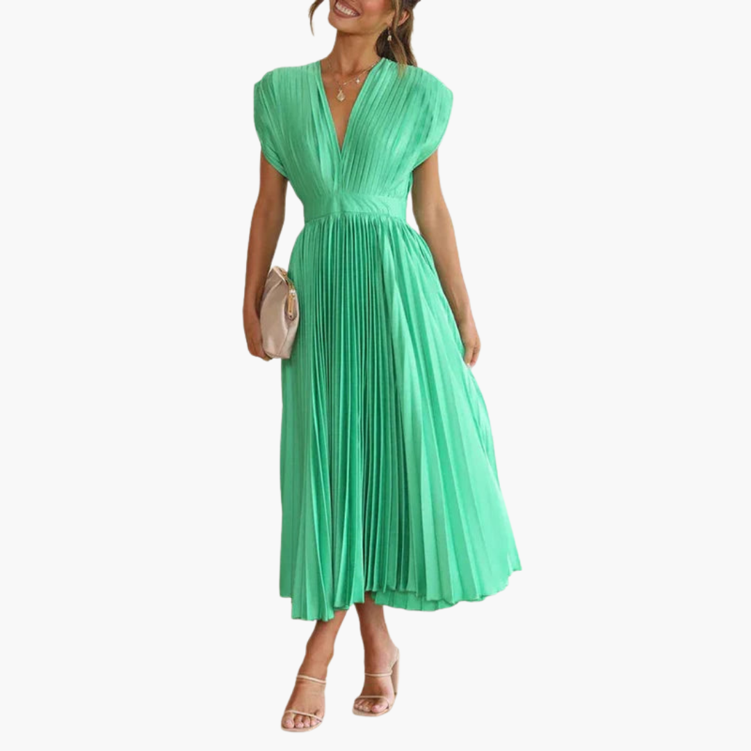 CD | Rochie midi din flori cu mâneci bufante