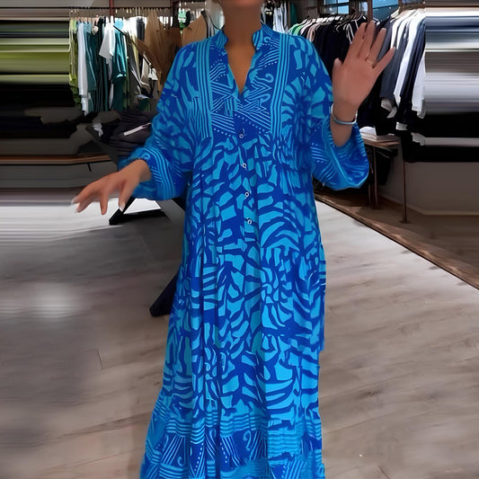 CD | Rochie maxi colorată și aerisită