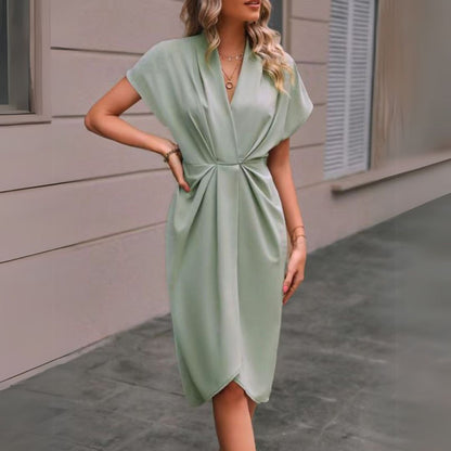 CD | Rochie midi elegantă drapată pentru femei