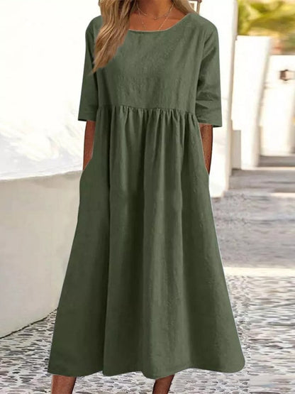 CD | Rochie midi neagră | Rochie midi cu mânecă lungă | Rochii midi pentru femei