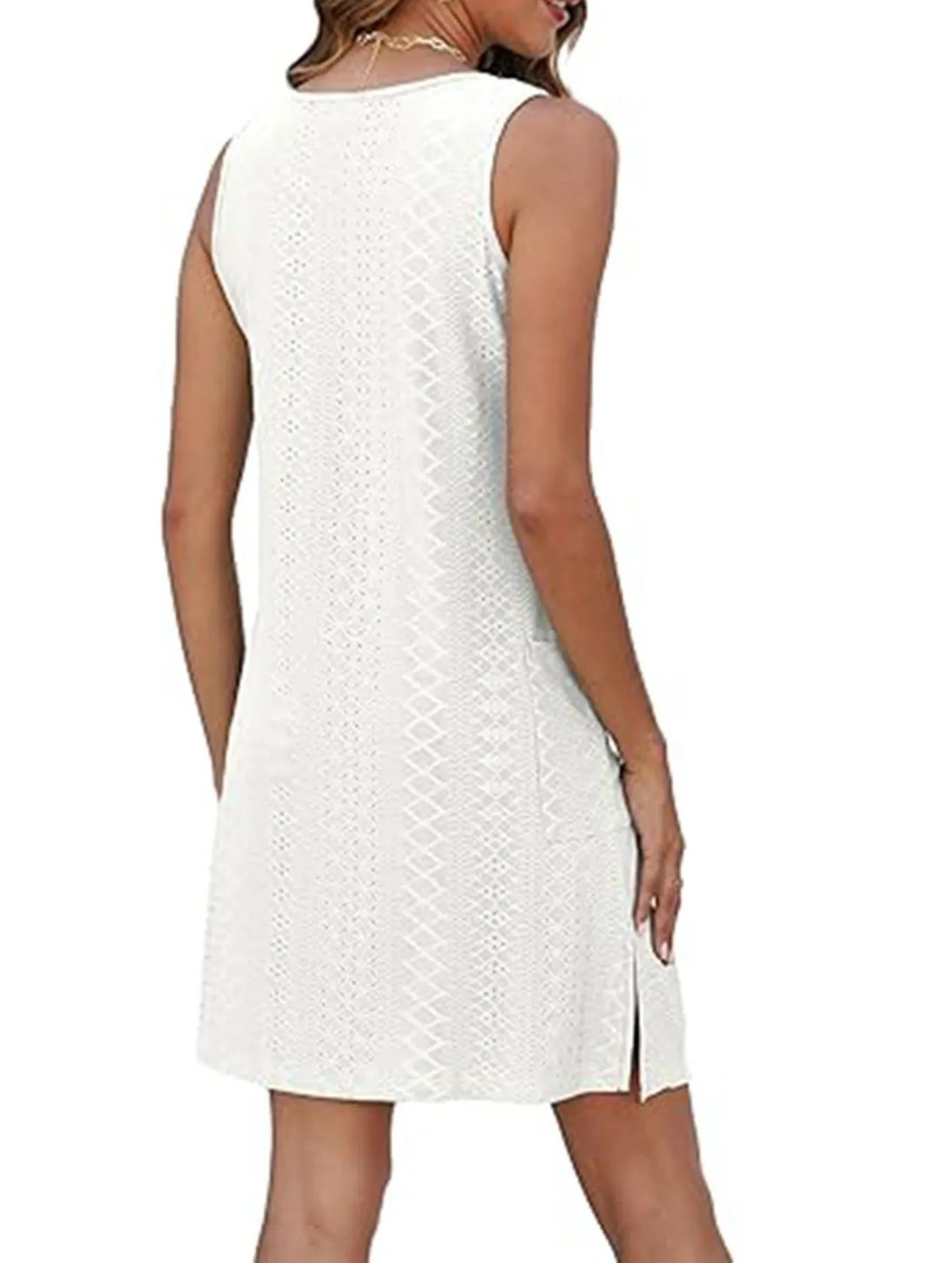 CD | Fantă laterală Rochie mini tank fără mâneci