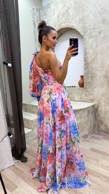 CD | Rochie elegantă cu umeri care curg pentru evenimente de vară