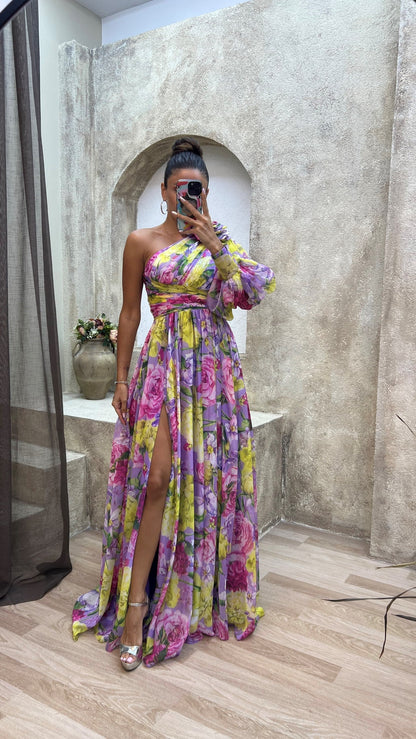 CD | Rochie elegantă cu umeri care curg pentru evenimente de vară