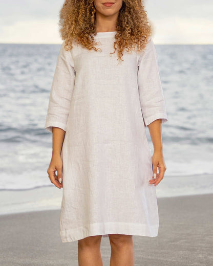 CD | rochie cu mânecă 3/4 rochie mini în vrac