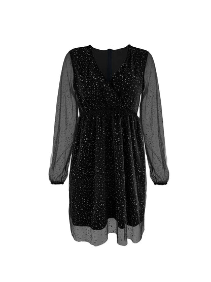 CD | Rochie mini cu mânecă balon Sparkling Surplice
