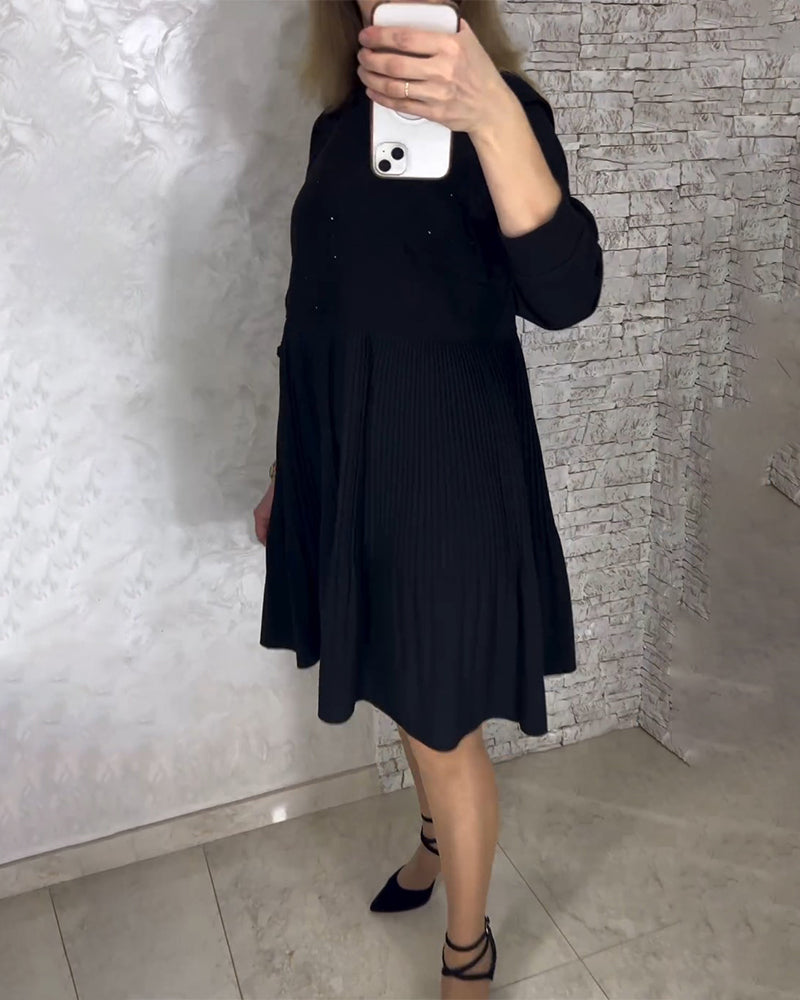 CD | Rochie unicoloră cu tocuri înalte