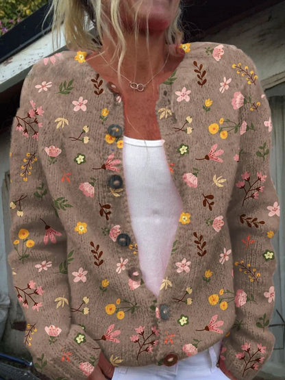 CD | Cardigan cu model floral