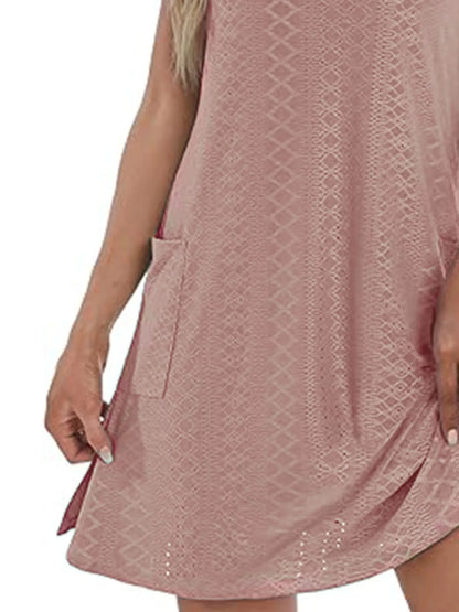 CD | Fantă laterală Rochie mini tank fără mâneci
