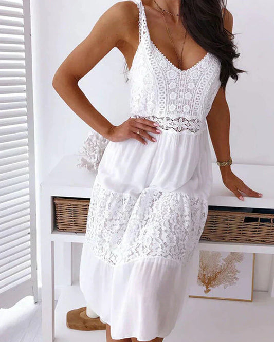 CD | Rochie midi | Rochii midi pentru femei | Rochie midi albă