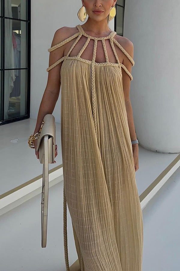 CD | Sexy rochie maxi fără spate pentru femei