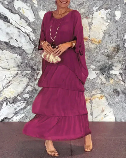 CD | Rochie maxi elegantă cu decolteu plonjant