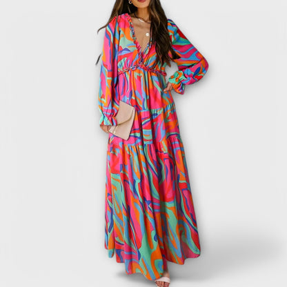 CD | Rochie maxi florală elegantă
