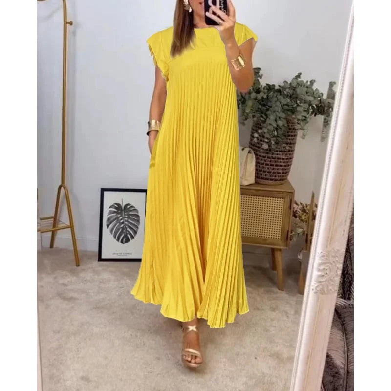 CD | Rochie maxi plisată elegantă