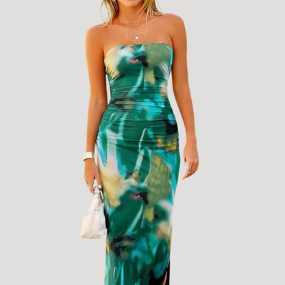 CD | Femei florale rochie midi de vară pentru ocazii de vacanță