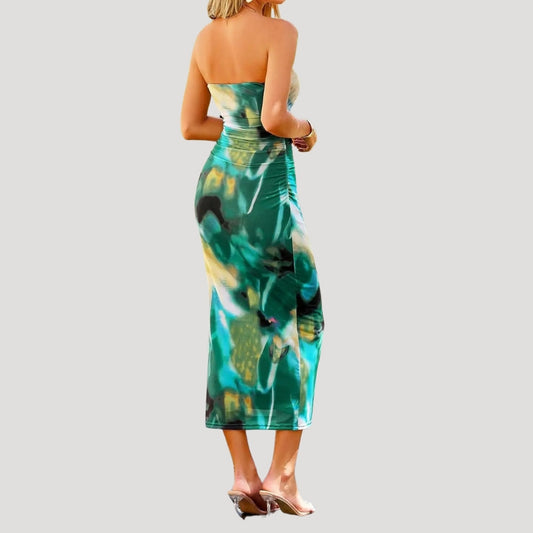 CD | Femei florale rochie midi de vară pentru ocazii de vacanță