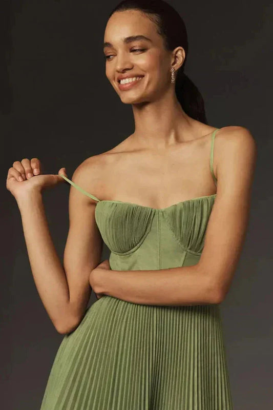 CD | Rochie midi elegantă plisată, fit & flare