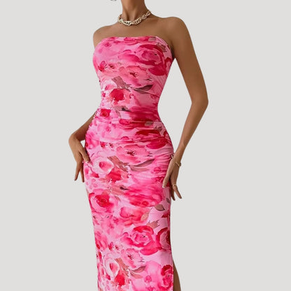 CD | Femei florale rochie midi de vară pentru ocazii de vacanță