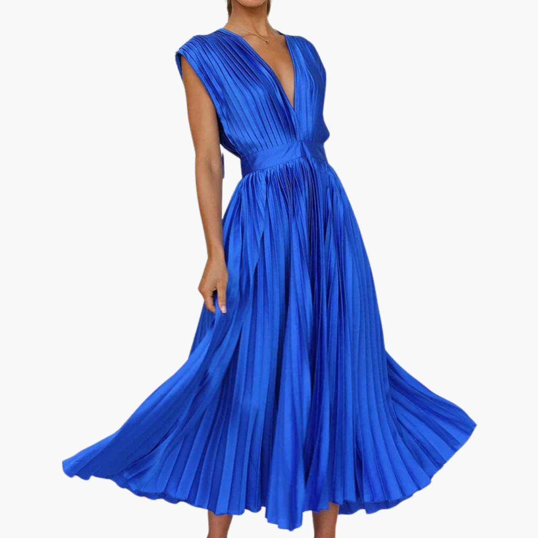 CD | Rochie midi din flori cu mâneci bufante