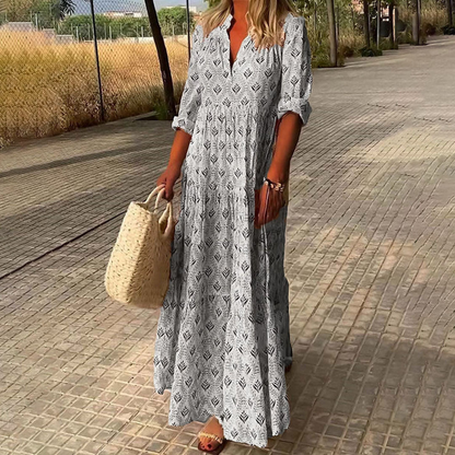 CD | rochie lungă elegantă în stil boho pentru femei