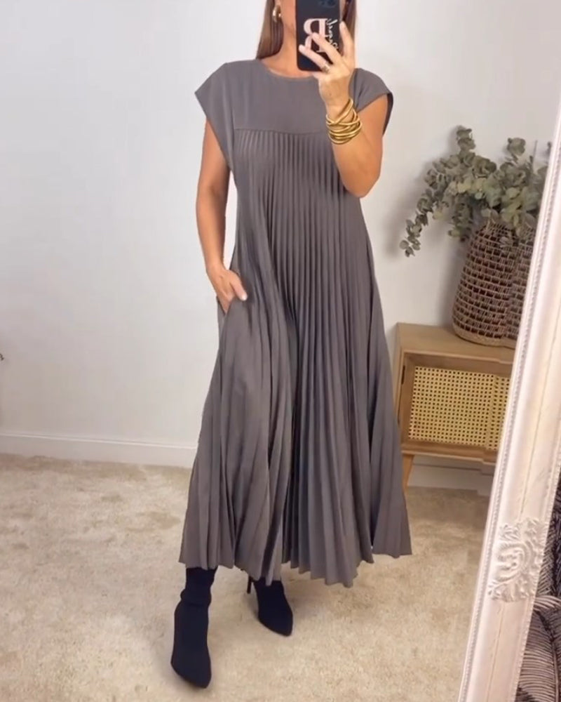 CD | Rochie maxi plisată elegantă