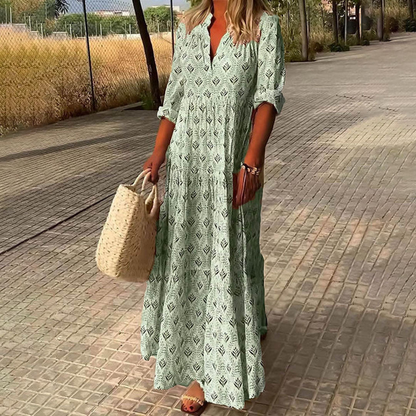 CD | rochie lungă elegantă în stil boho pentru femei
