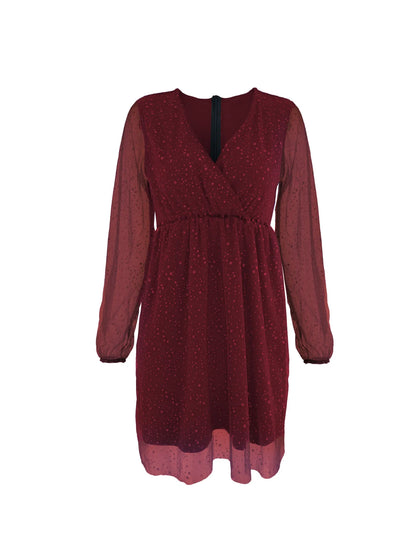 CD | Rochie mini cu mânecă balon Sparkling Surplice