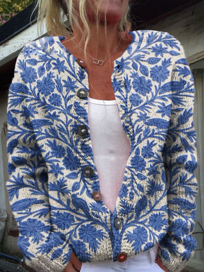 CD | Cardigan cu model floral
