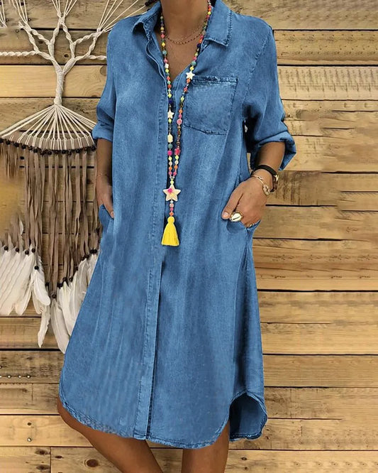 CD | Rochie lungă de blugi vintage