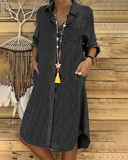 CD | Rochie lungă de blugi vintage