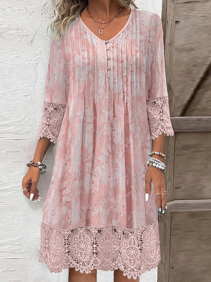 CD | Rochie midi din dantelă atemporală