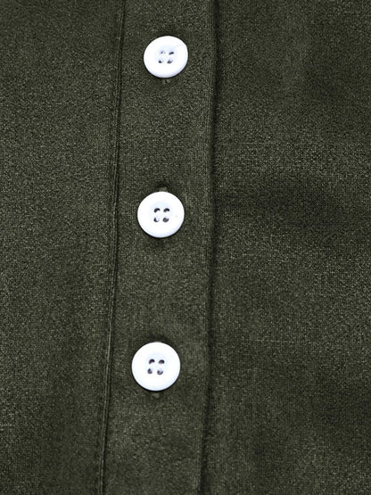 CD | Buton placket mini rochie hanorac