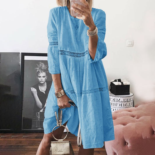 CD | Rochie midi | Rochie midi cu mânecă lungă | Rochii de vară pentru femei