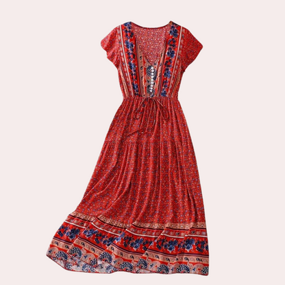 CD | Rochie boho floral de vară pentru femei