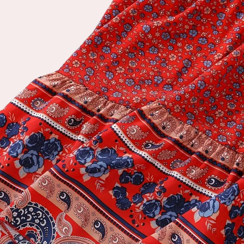 CD | Rochie boho floral de vară pentru femei