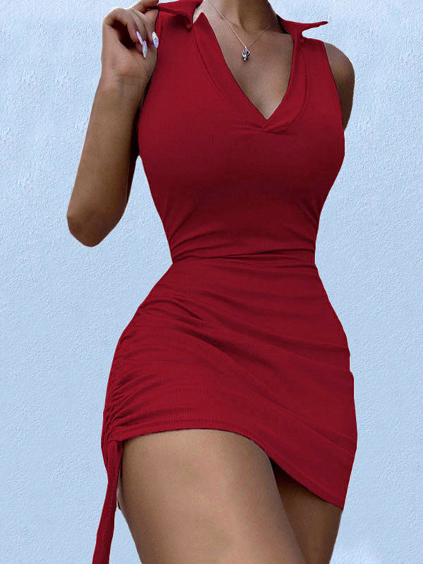 CD | Polo Rochie mini bodycon cu decolteu în V