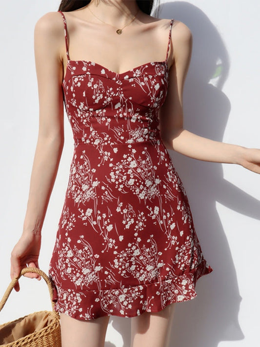 CD | Vintage Ruffle Floral Mini Rochie