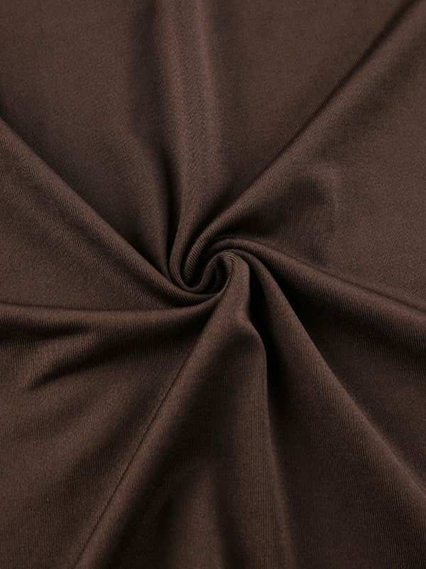 CD | Rochie mini vintage maro cu slip