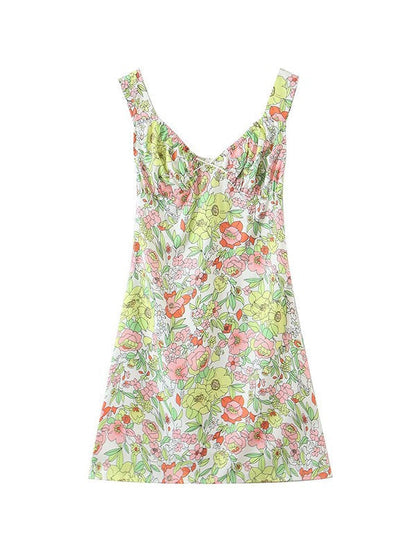 CD | Rochie mini cu rezervor fără spate imprimată