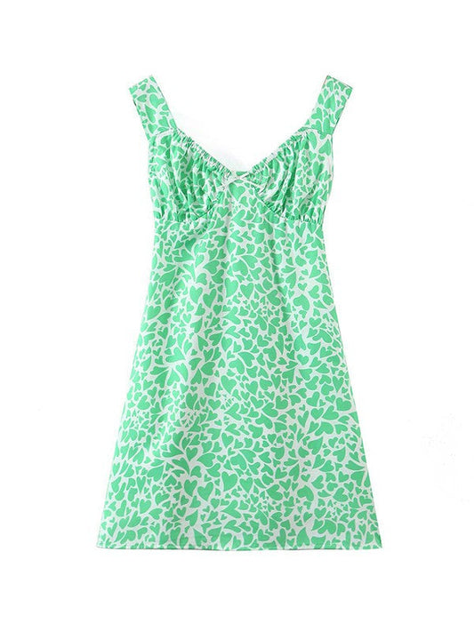 CD | Rochie mini cu rezervor fără spate imprimată