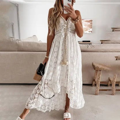 CD | rochie casual dantelă plajă
