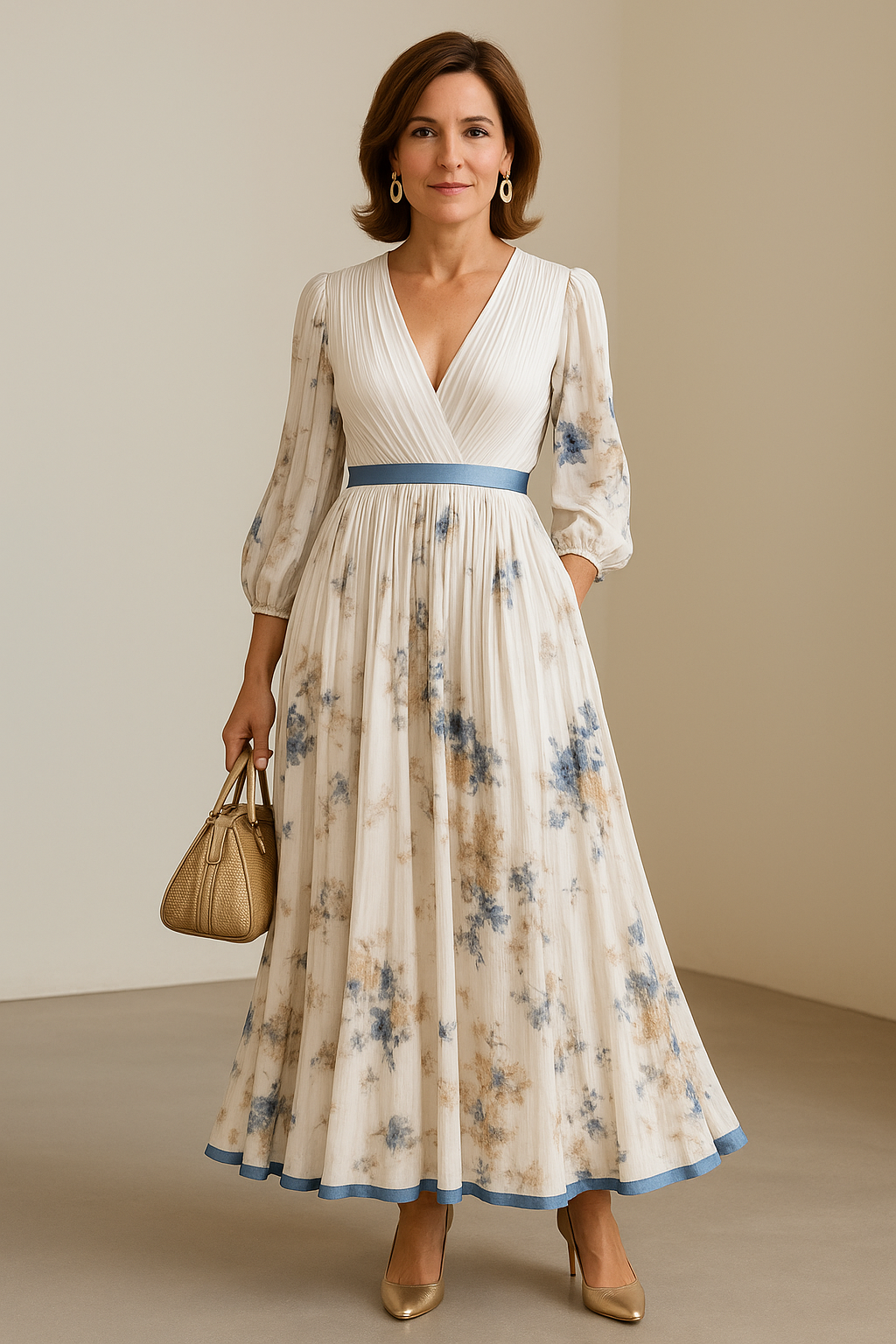 CD | Rochie maxi florală elegantă