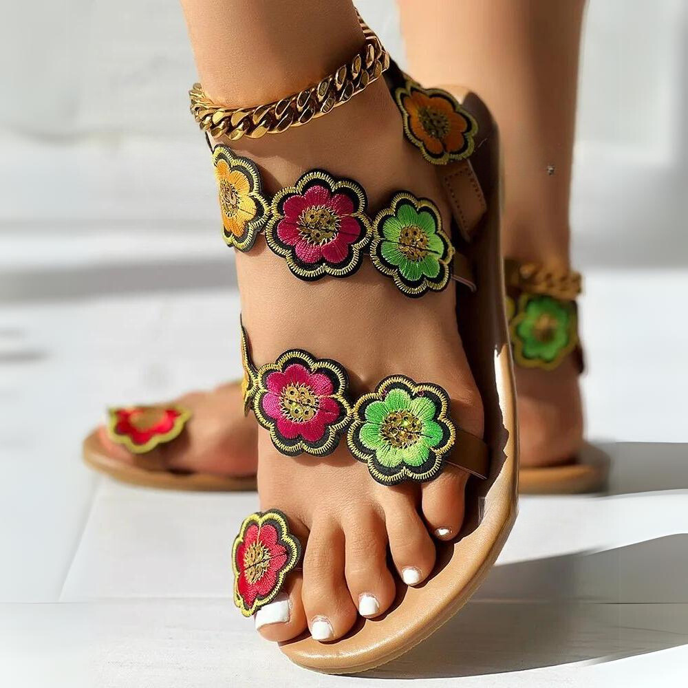 CD | - Sandale florale pentru femei