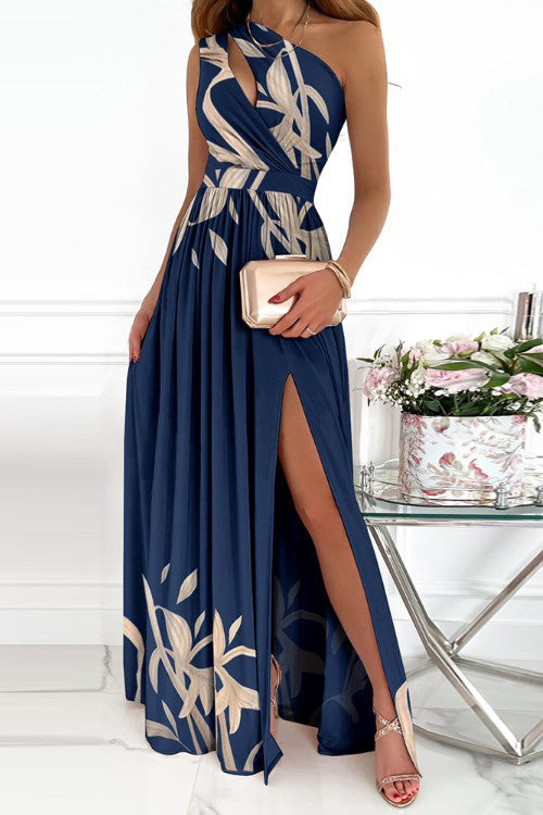 CD | Rochie maxi cu un umăr decupat