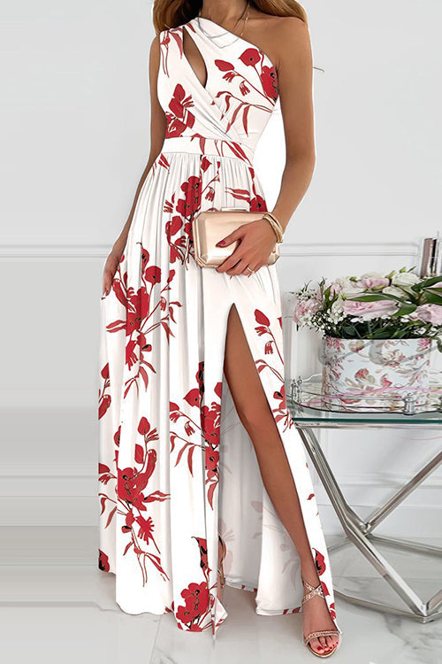 CD | Rochie maxi cu un umăr decupat