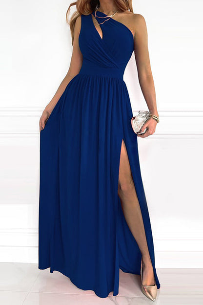 CD | Rochie maxi cu un umăr decupat