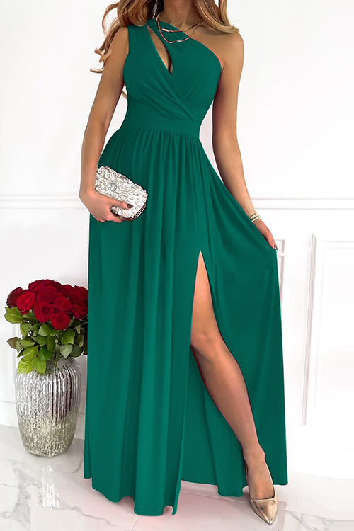 CD | Rochie maxi cu un umăr decupat