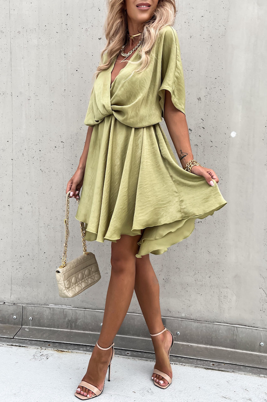 CD | Rochie mini batwing cu decolteu în V